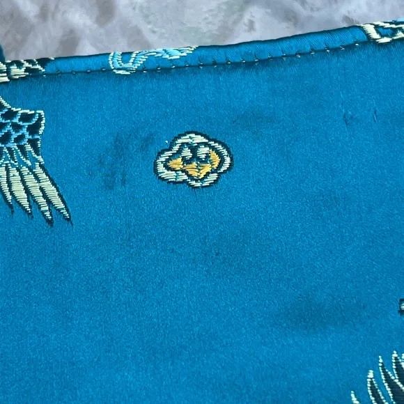 Kimera Turquoise Blue Colorful Designs Small Purse - Picture 8 of 8